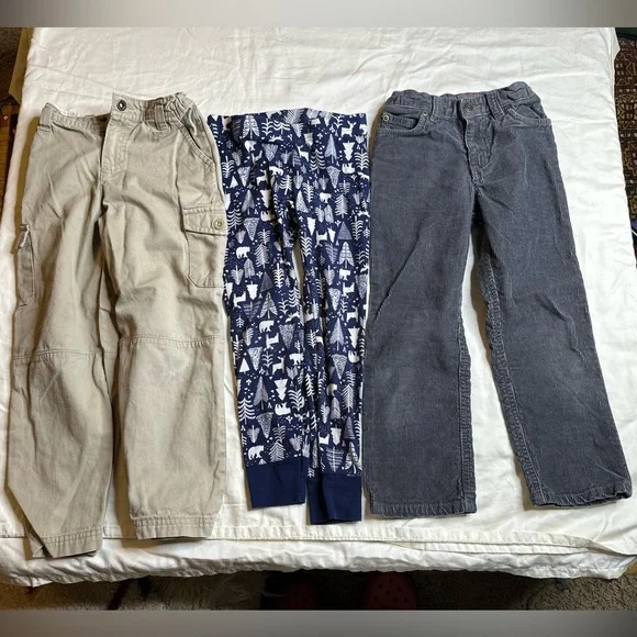 Boys 5T clothing bundle, London Fog Gray and Green Kids Jacket, shirts pants - Picture 4 of 5